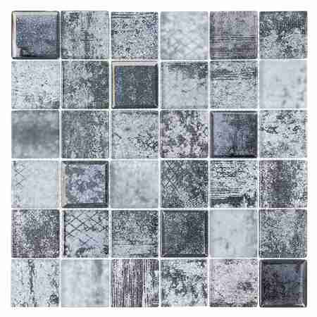 ANDOVA TILES SAMPLE-Elwood 2 in. x 2 in. Glass Grid Mosaic Wall Tile SAM-ANDELW877